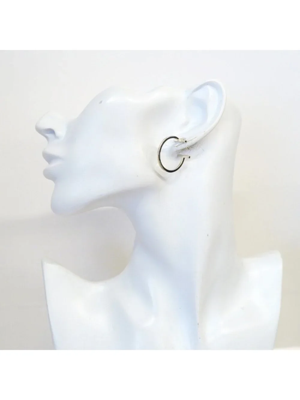 Tiffany & Co Earrings T Wire Hoop Silver